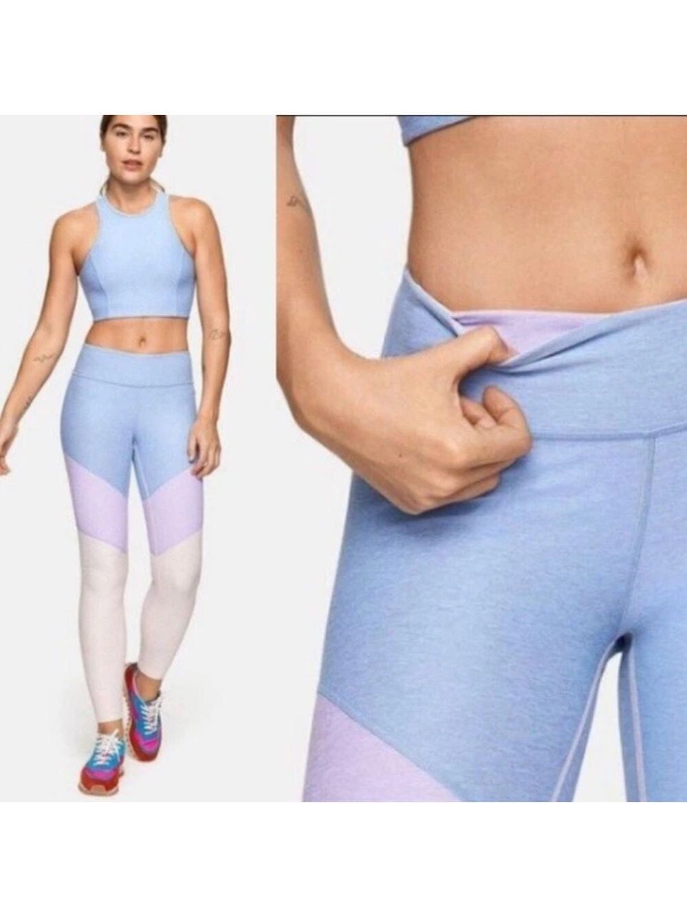 Outdoor Voices 7/8 Springs Leggings Women’s XS Lilac Lavendar Mid-Rise Athletic